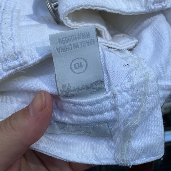 Straight leg white jeans size 10 brand Seven7 - Picture 9 of 9